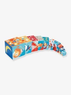 10 Cubes Plage DJECO Bleu - Djeco -Magasin De Jouets 10 cubes plage djeco 3