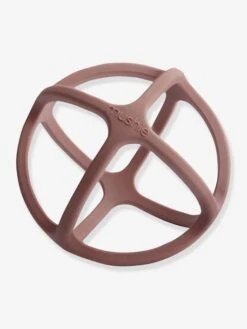 Balle De Dentition En Silicone - MUSHIE Bleu - Mushie -Magasin De Jouets balle de dentition en silicone mushie 1