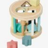 Boîte à Formes Cylindre En Bois FSC® Multicolore - Vertbaudet -Magasin De Jouets boite a formes cylindre en bois fsc