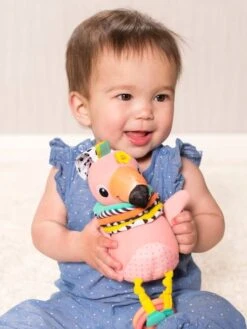 Boîte à Musique Flamand Rose INFANTINO Rose - Infantino -Magasin De Jouets boite a musique flamand rose infantino 2