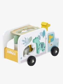 Camion D'encastrement Jungle En Bois FSC® Multicolore - Vertbaudet -Magasin De Jouets camion dencastrement jungle en bois fsc 3