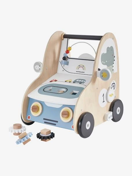 Chariot De Marche Avec Freins EN VOITURE SIMON En Bois FSC® Multicolore - Vertbaudet 5 Chariot De Marche Avec Freins EN VOITURE SIMON En Bois FSC® Multicolore - Vertbaudet – Image 3