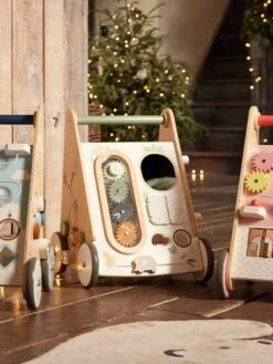 Chariot De Marche Avec Freins HANOÏ En Bois FSC® Multicolore - Vertbaudet -Magasin De Jouets chariot de marche avec freins hanoi en bois fsc 2