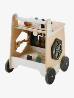 Chariot De Marche Bricolage En Bois FSC® Beige - Vertbaudet -Magasin De Jouets chariot de marche bricolage en bois fsc 3