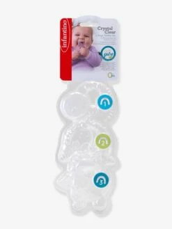 Coffret De 3 Anneaux De Dentition Cristal - INFANTINO Blanc - Infantino -Magasin De Jouets coffret de 3 anneaux de dentition cristal infantino 4