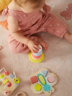 Coffret De 3 Jeux D'éveil En Bois FSC® Multicolore - Vertbaudet -Magasin De Jouets coffret de 3 jeux deveil en bois fsc 2