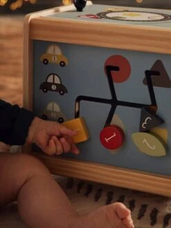 Cube D'activités à Tirer EN VOITURE SIMON En Bois FSC® Multicolore - Vertbaudet -Magasin De Jouets cube dactivites a tirer en voiture simon en bois fsc 2