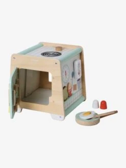 Cube D'activités Cuisinette En Bois FSC® Beige - Vertbaudet -Magasin De Jouets cube dactivites cuisinette en bois fsc 3