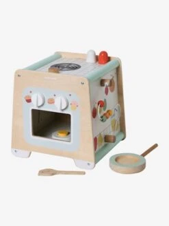 Cube D'activités Cuisinette En Bois FSC® Beige - Vertbaudet -Magasin De Jouets cube dactivites cuisinette en bois fsc 5