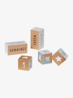 Cubes De L'âge Spécial Photos En Bois FSC® Multicolore - Vertbaudet