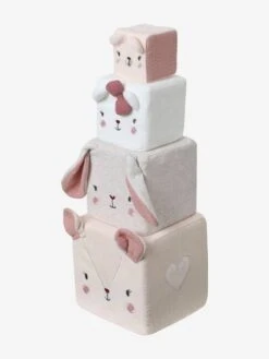 Cubes En Tissu GRENIER Beige - Vertbaudet -Magasin De Jouets cubes en tissu grenier 2