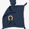 Doudou En Gaze De Coton + Hochet Rond Vert - Vertbaudet -Magasin De Jouets doudou en gaze de coton hochet rond