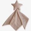 Doudou Lange étoile - MUSHIE Beige - Mushie -Magasin De Jouets doudou lange etoile mushie