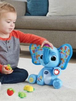 Gontran, Mon éléphant Gourmand - VTECH Bleu - Toutes Les Marques -Magasin De Jouets gontran mon elephant gourmand vtech 2