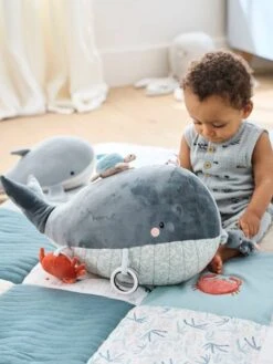 Grande Peluche D'activités SOUS L'OCÉAN Gris - Vertbaudet -Magasin De Jouets grande peluche dactivites sous locean 2