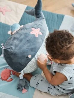 Grande Peluche D'activités SOUS L'OCÉAN Gris - Vertbaudet -Magasin De Jouets grande peluche dactivites sous locean 3