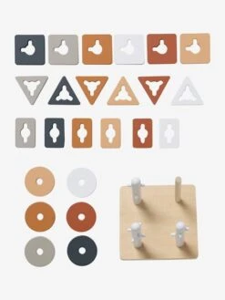 Jeu Des Formes à Empiler En Bois FSC® Multicolore - Petits Jouets - Vertbaudet -Magasin De Jouets jeu des formes a empiler en bois fsc 3