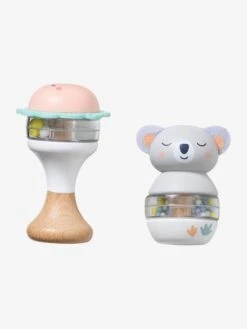 Lot De 2 Hochets En Bois FSC® Vert - Vertbaudet -Magasin De Jouets lot de 2 hochets en bois fsc 2