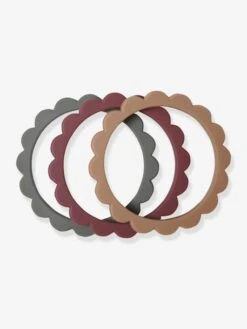 Lot De 3 Bracelets De Dentition Fleur - MUSHIE Vert - Mushie -Magasin De Jouets lot de 3 bracelets de dentition fleur mushie 2