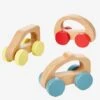 Lot De 3 Voitures En Bois FSC® Multicolore - Vertbaudet -Magasin De Jouets lot de 3 voitures en bois fsc