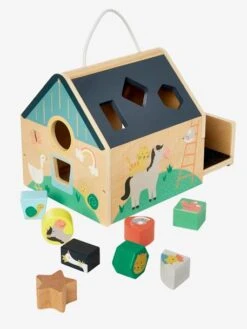 Maison Des Formes En Bois FSC® Multicolore - Vertbaudet -Magasin De Jouets maison des formes en bois fsc 3
