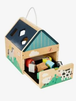 Maison Des Formes En Bois FSC® Multicolore - Vertbaudet -Magasin De Jouets maison des formes en bois fsc 4