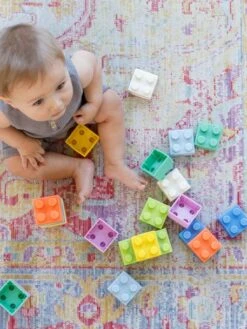 Mes Premières Briques Souples - INFANTINO Multicolore - Infantino -Magasin De Jouets mes premieres briques souples infantino 3