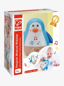 Pingouin Culbuto Musical HAPE Bleu - Hape -Magasin De Jouets pingouin culbuto musical hape 4