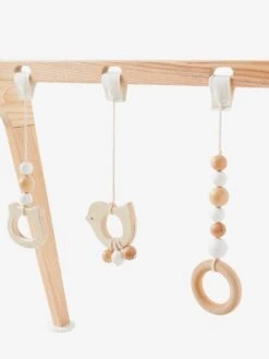 Portique D'éveil Modulable En Bois FSC® Bois Et Blanc - Vertbaudet -Magasin De Jouets portique deveil modulable en bois fsc 2