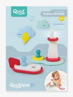 Puzzle De Bain Friends - QUUT Bleu - Quut -Magasin De Jouets puzzle de bain friends quut 4