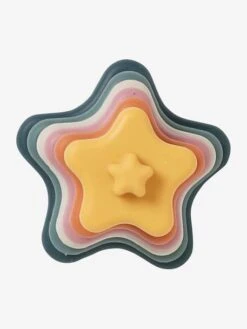 Pyramide D'étoiles à Empiler En Silicone Multicolor - Vertbaudet -Magasin De Jouets pyramide detoiles a empiler en silicone 5