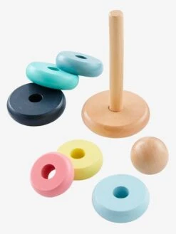 Pyramide D'éveil En Bois FSC® Multicolore - Vertbaudet -Magasin De Jouets pyramide deveil en bois fsc 2