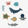 Set D'animaux Marins En Bois FSC® Bleu - Vertbaudet -Magasin De Jouets set danimaux marins en bois fsc