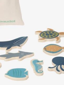 Set D'animaux Marins En Bois FSC® Bleu - Vertbaudet -Magasin De Jouets set danimaux marins en bois fsc 2
