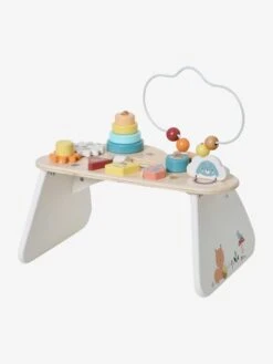 Table Basse D'activités Nuage Les Amis De La Forêt En Bois FSC® Blanc - Vertbaudet -Magasin De Jouets table basse dactivites nuage les amis de la foret en bois fsc 1