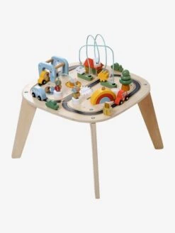 Table D'activités Circuit De Voitures En Bois FSC® Beige - Vertbaudet -Magasin De Jouets table dactivites circuit de voitures en bois fsc 2