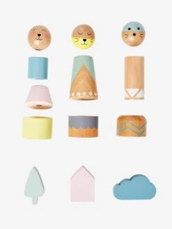 Table D'activités Petits Sioux En Bois FSC® Multicolore - Vertbaudet -Magasin De Jouets table dactivites petits sioux en bois fsc 3