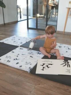 Tapis De Motricité XL Black And White Experience - CANDIDE Blanc - Candide -Magasin De Jouets tapis de motricite xl black and white experience candide 3