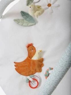 Tapis D'éveil Avec Arches En Coton Nid D'abeille LOVELY FARM Lovely Farm - Multicolore - Vertbaudet -Magasin De Jouets tapis deveil avec arches en coton nid dabeille lovely farm 5