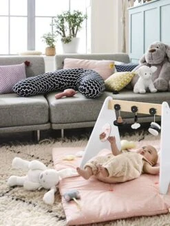 Tapis D'éveil Souple Sans Arche Sweet Fun Rose Imprimé - Vertbaudet -Magasin De Jouets tapis deveil souple sans arche sweet fun 2