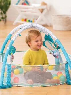 Tapis D'éveil Transformable En Aire à Balles Infantino Vert - Infantino -Magasin De Jouets tapis deveil transformable en aire a balles infantino 2