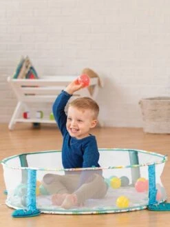 Tapis D'éveil Transformable En Aire à Balles Infantino Vert - Infantino -Magasin De Jouets tapis deveil transformable en aire a balles infantino 3