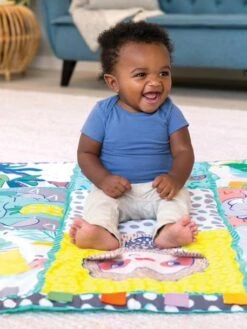 Tapis Géant Découverte Des Sens - INFANTINO Multicolore - Infantino -Magasin De Jouets tapis geant decouverte des sens infantino 3