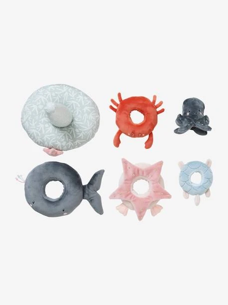 Tour à Empiler En Tissu SOUS L'OCÉAN Gris - Vertbaudet 6 Tour à Empiler En Tissu SOUS L'OCÉAN Gris - Vertbaudet – Image 4