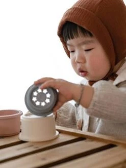 Tour à Empiler - MUSHIE Rose - Mushie -Magasin De Jouets tour a empiler mushie 4