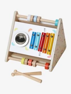 Triangle D'activités Musicales En Bois FSC® Beige - Vertbaudet -Magasin De Jouets triangle dactivites musicales en bois fsc 4