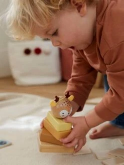 Trio De Tours à Empiler En Bois FSC® Bois - Vertbaudet -Magasin De Jouets trio de tours a empiler en bois fsc 3