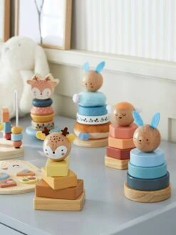 Trio De Tours à Empiler En Bois FSC® Bois - Vertbaudet -Magasin De Jouets trio de tours a empiler en bois fsc 4