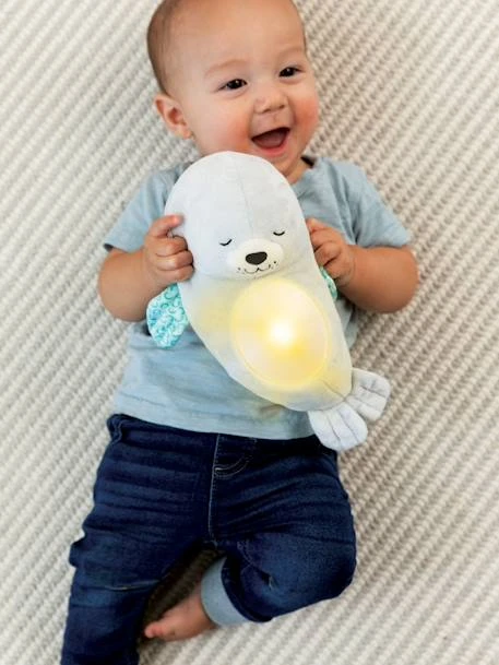 Veilleuse Bébé Otarie Douce Nuit 3 En 1 - INFANTINO Gris - Infantino 5 Veilleuse Bébé Otarie Douce Nuit 3 En 1 - INFANTINO Gris - Infantino – Image 3