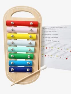 Xylophone Avec Partitions En Bois FSC® Multicolore - Vertbaudet -Magasin De Jouets xylophone avec partitions en bois fsc 2